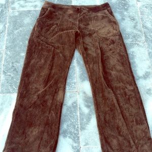 Patagonia super fuzzy fleece pant.